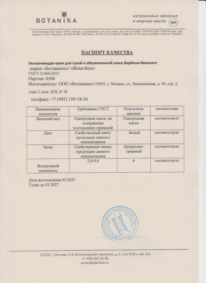 Паспорт №032025